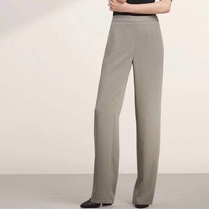 Aritzia Babaton Brett Straight Trouser Pant Textured Weave Japanese Fabric 10‎